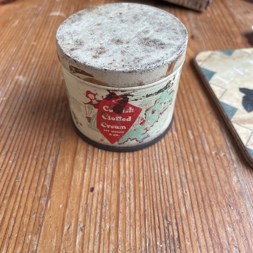 Vintage tin cornish - cornish, clotted