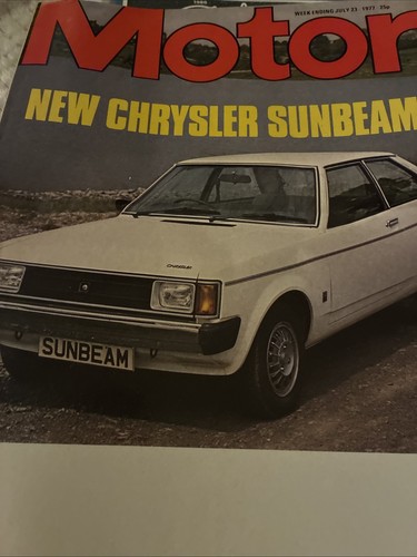 Chrysler sunbeam july 1977 car - sunbeam,