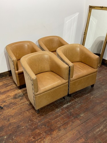 Set tan leather - of,