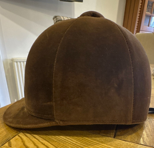 Horka brown velvet riding hat - horka,