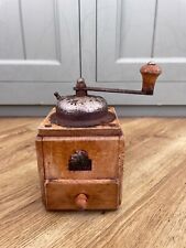 Vintage Armin Trosser Solid Birch German Box Conical Burr Coffee Grinder