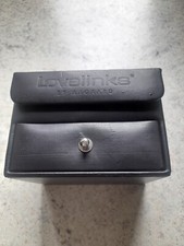 Black Faux Leather LOVELINKS Jewellery Case Travel Box Charms Bracelets