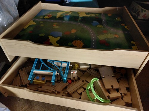Childs wooden train set and - childs,