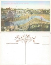 Fairy Dell Fountain and Bridge Skegness British Production Landscapes Tourism