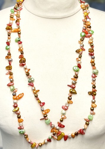 Vintage dyed freshwater keshi - freshwater,