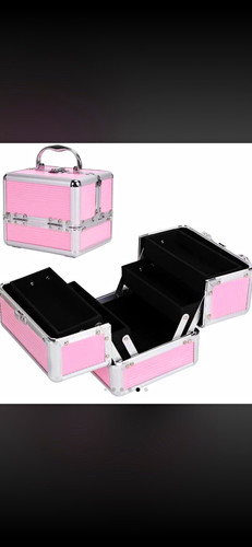 Pink silver metal make up - pink,