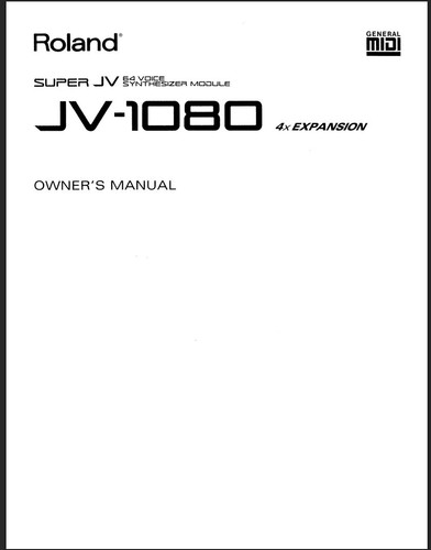 Roland 1080 synthesizer - jv-1080,