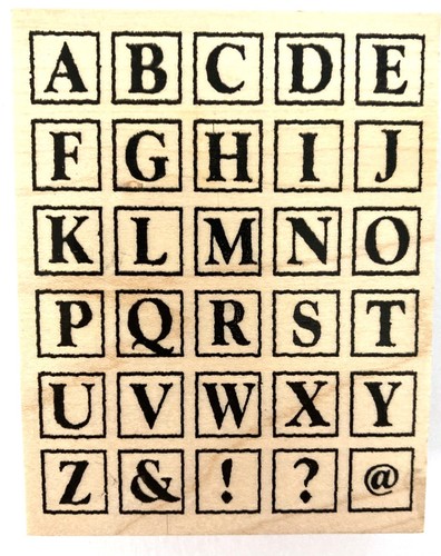 Alphabet block letters rubber - alphabet,