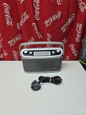 Roberts Radio Classic 928 LW MW FM 3 Band 4 Presets Portable Silver R 928