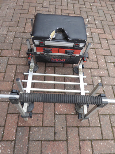Max fishing seat box with - box,
