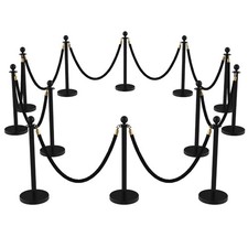 12Pcs Crowd Control Stanchion