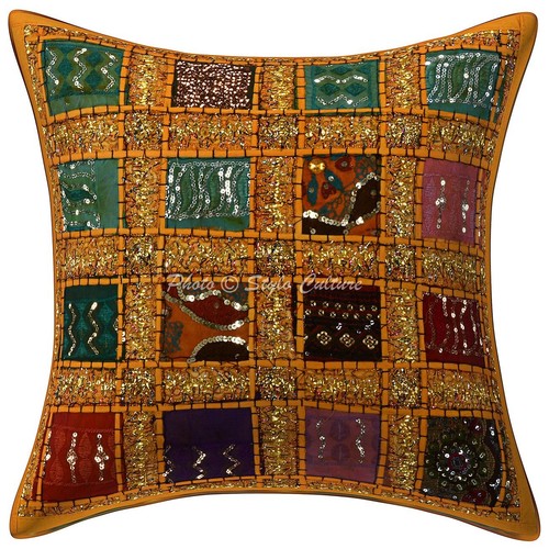 Patchwork cushion cover boho - patchwork,