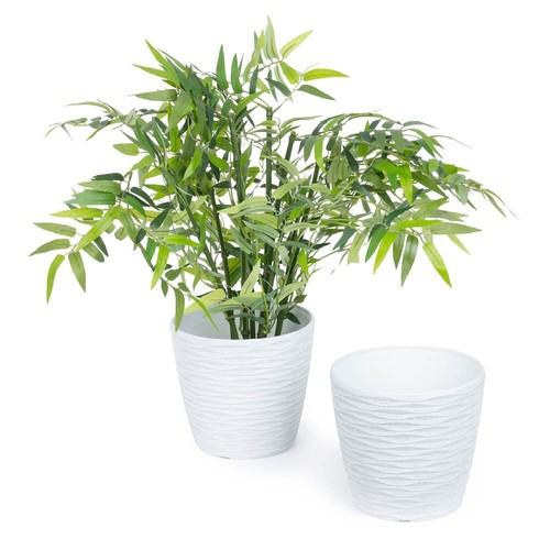 Livivo round plastic - plant, pot