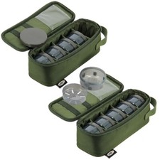 2 x Glug Pot Bag Boilie Pop up Bait Holdall Carp Fishing Tackle Case NGT