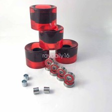 4pcs 60*45mm Red Skateboard