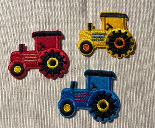 Set farm tractors iron on - tractors,