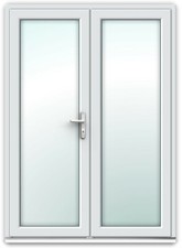 White UPVC French Door 1490mm