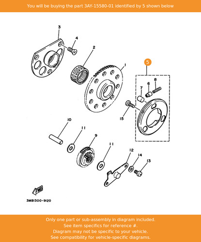 Yamaha starter clutch - yamaha, outer
