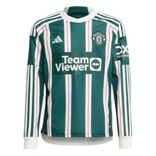 Kids Away Football Shirt Green