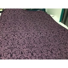 Purple Damask Table Runner &