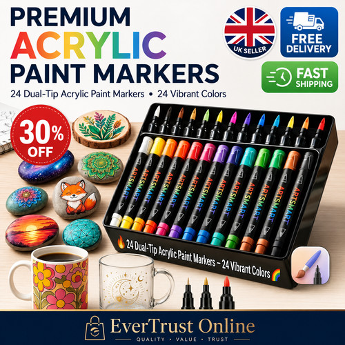 Acrylic paint pens colours - 24,