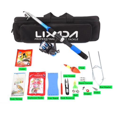 Fishing tackle set with - tackle,