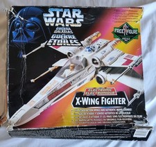 Star Wars: Power of the Force - Electronic X-Wing Fighter - Kenner '95 + Figure