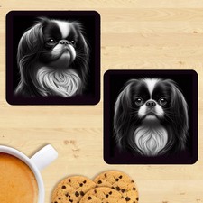 Japanese Chin Coasters, Set Of