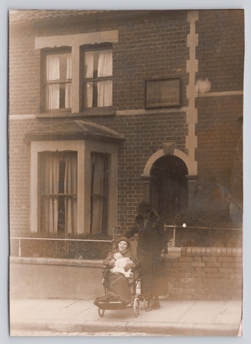 Vintage sepia photograph woman - vintage,