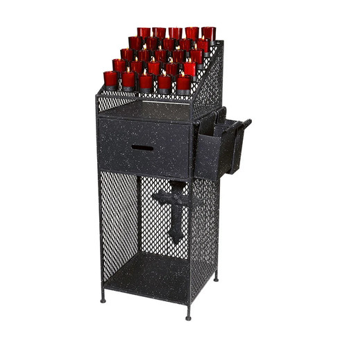 Wrought iron church candle - iron,
