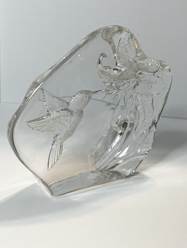 Crystal glass hummingbird d - crystal, 3-d