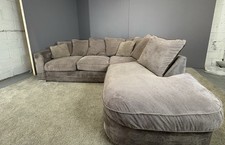 Large Brown l shape sofa