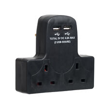 2 Way Adaptor  Plug 13A Wall