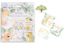 Baby Moments Milestone Cards Pack of 28 - Animal Design by Hugs & Kisses