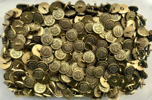 Buttons 15mm 24l - aged, gold