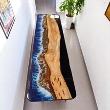Ocean Wave Epoxy Resin Dining