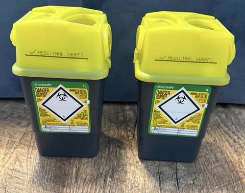 1lx2 sharpsafe sharps bin - 1lx2, tub