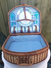 Vintage 1990's Woolworths 'Fruits' Wicker Picnic Hamper