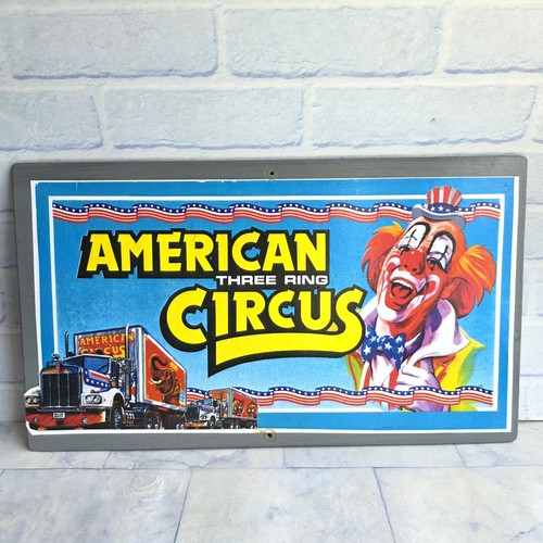 American circus wooden sign - wooden,