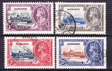 Barbados-1935 KGV Silver