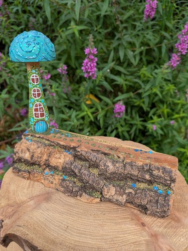 Mushroom fairy house with - mushroom,