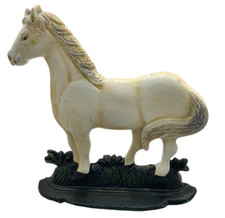 French Cast Iron Horse Door Stop, Farmhouse Style Doorstop Wedge, Door Stay