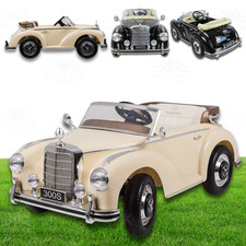 Kids Electric Ride On Car MERCEDES 300S CLASSIC | 12V Licensed | Vintage + RC