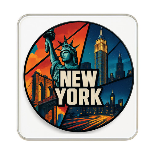 New york usa collage fridge - new, york,