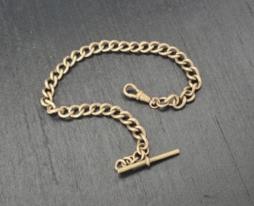 Antique brass albert chain - antique,