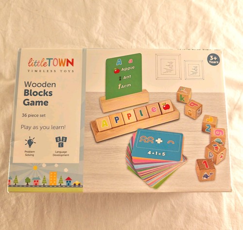 Little town wooden - wooden, blocks
