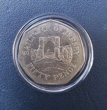 CHEAPEST ON EBAY: 1997 Jersey Grosnez Castle 50p Fifty Pence Coin - FREE P&P