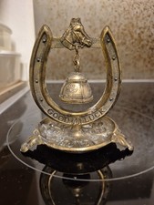 Decorative Solid Brass Horse Shoe Themed Good Luck Bell