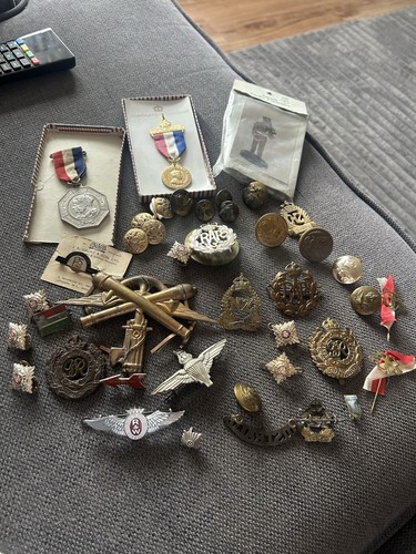 Vintage military badges - vintage,