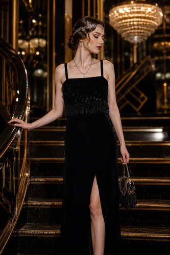 Black velvet maxi - maxi, with